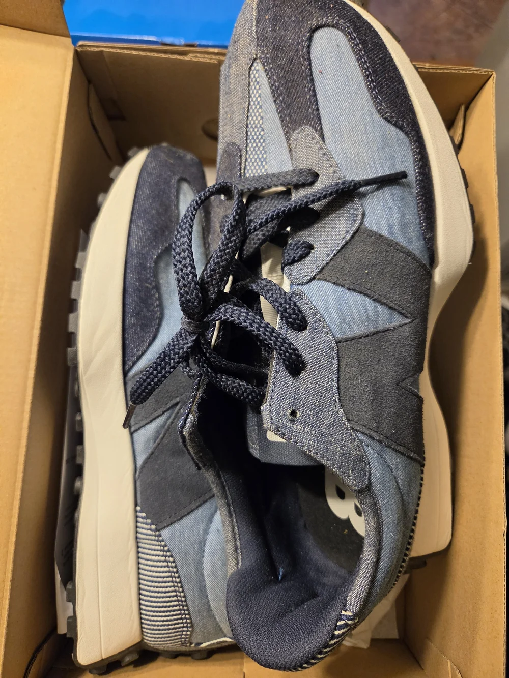 New Balance Navy and Light Blue Athletic Shoes